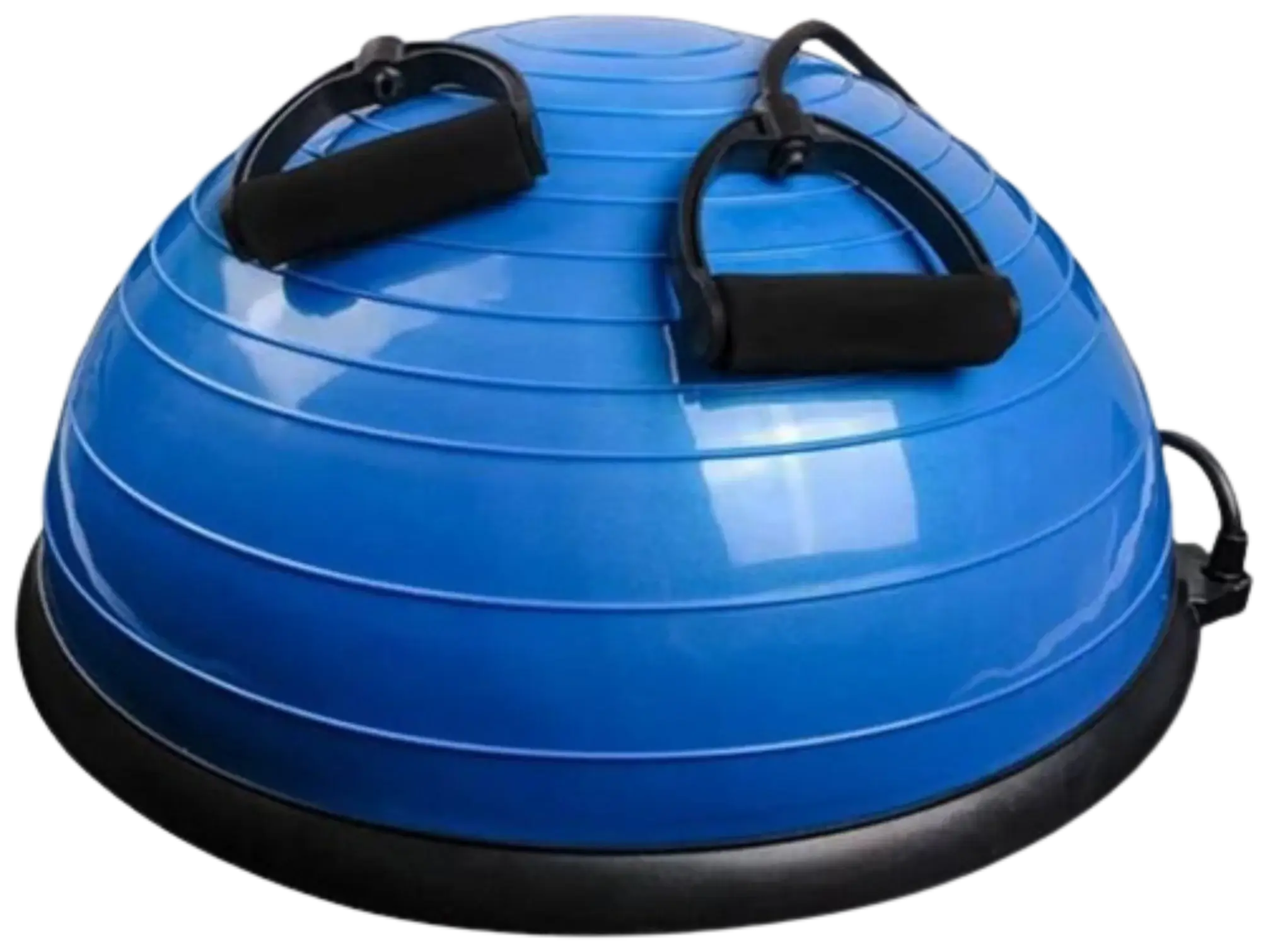 French Fitness Half Ball Balance Trainer w/Resistance Bands