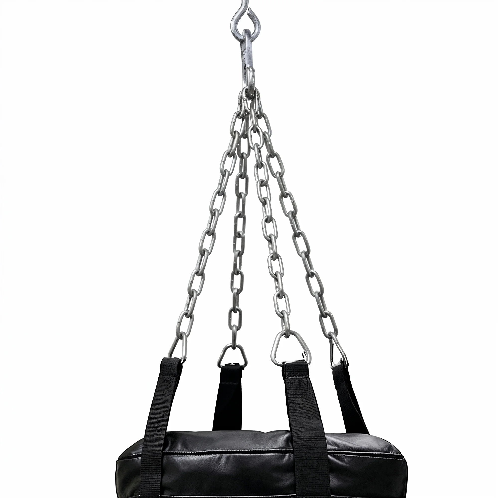 French Fitness 47" Heavy Punching Bag, 100 lb - Chain Close Up View