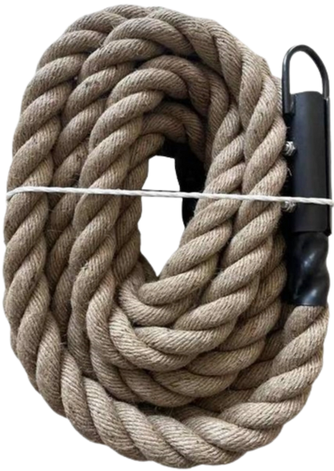 French Fitness Jute Climbing Rope 1.5 in x 30 ft (New)