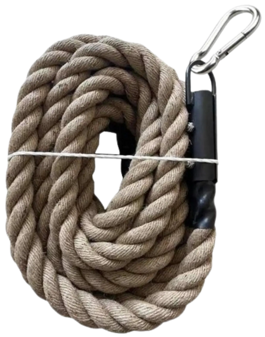 French Fitness Jute Tow Rope 1.5 in x 30 ft (New)