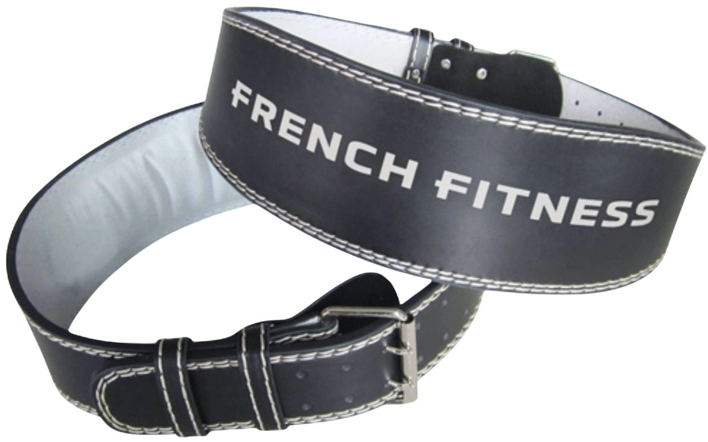 French Fitness Leather Weight Lifting Belt (New)