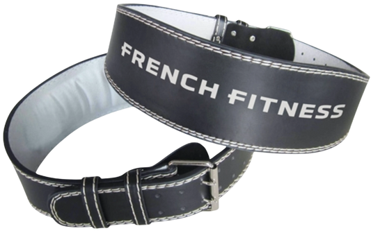 French Fitness Leather Weight Lifting Belt (New)
