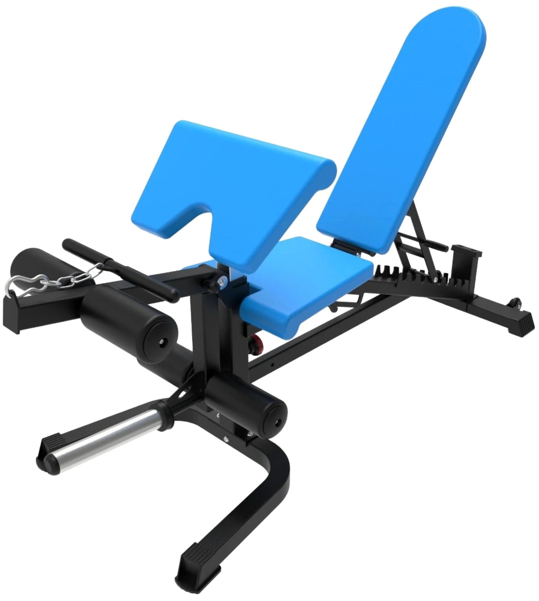 French Fitness Multi Functional Adjustable Bench V2 w/Arm Curl + Leg Ext (New)