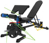 French Fitness Multi Functional Adjustable Bench V2 w/Arm Curl + Leg Ext (New)