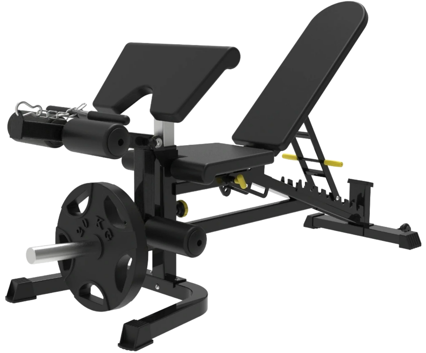 French Fitness Multi Functional Adjustable Bench V2 w/Arm Curl + Leg Ext (New)