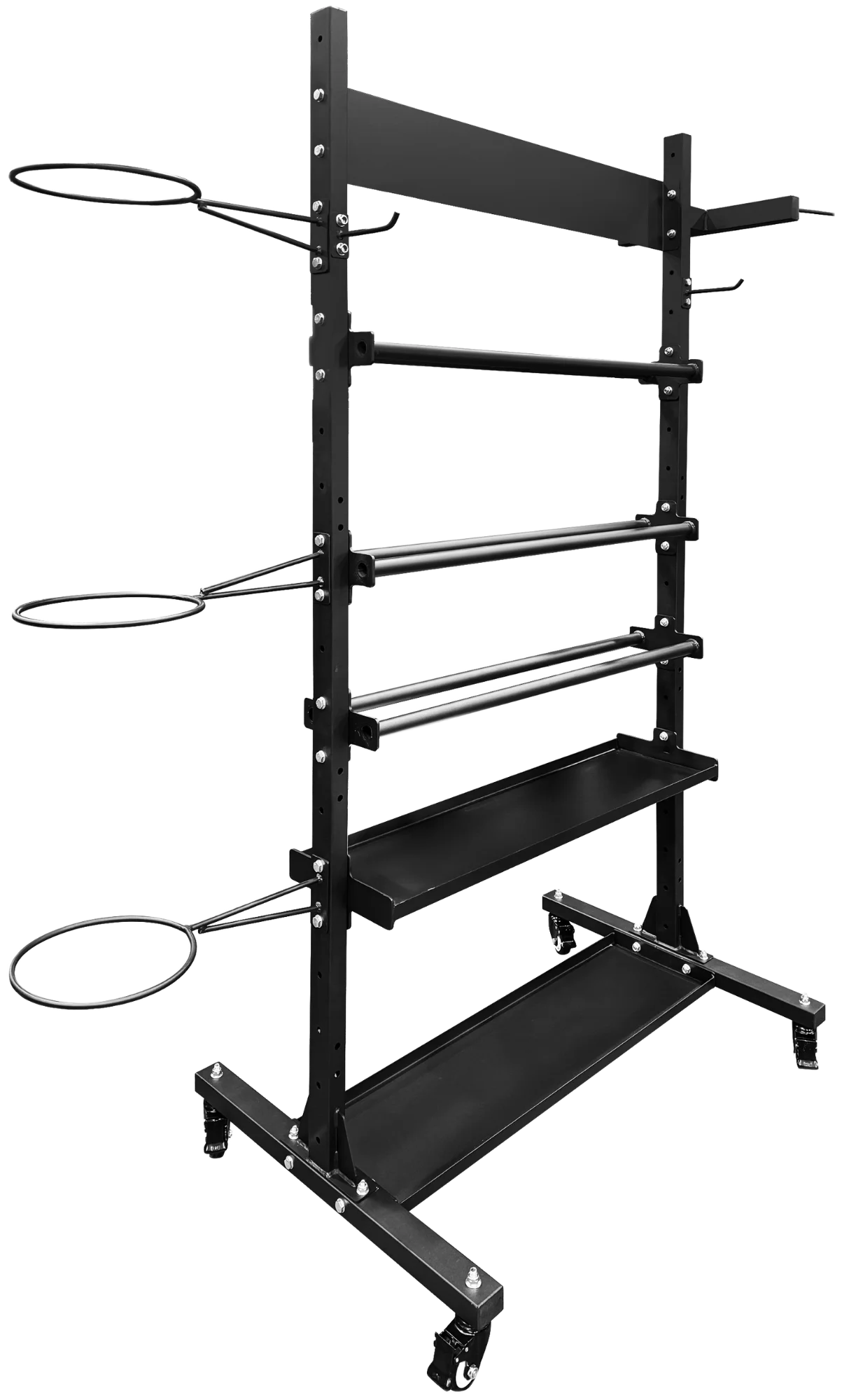 French Fitness Multi-Storage Accessory Tower Rack (New)