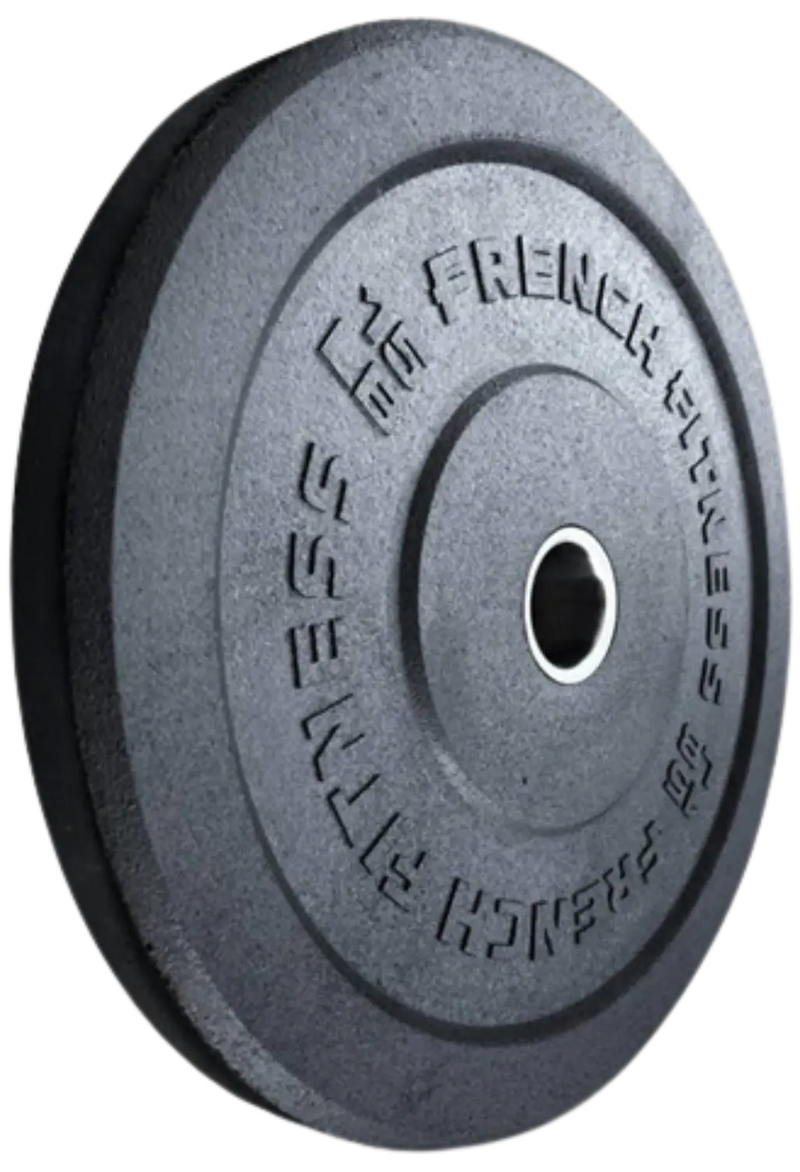 French Fitness Olympic Bumper Plate 15 lbs - Crumb Rubber (New)