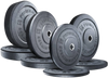French Fitness Olympic Bumper Plate Set 190 lbs - Crumb Rubber (New)