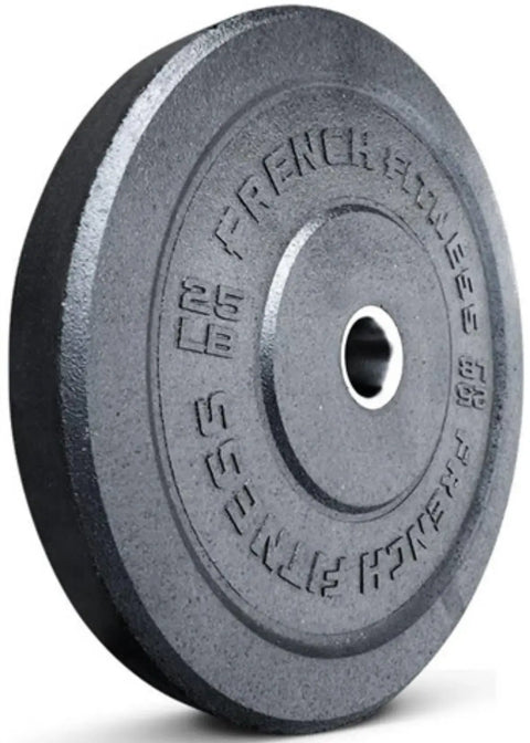 French Fitness Olympic Bumper Plate Set 190 lbs - Crumb Rubber (New)