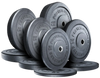 French Fitness Olympic Bumper Plate Set 260 lbs - Crumb Rubber (New)