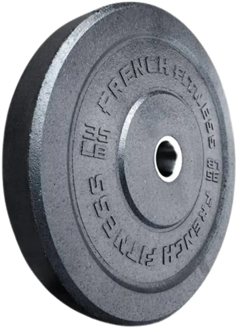 French Fitness Olympic Bumper Plate Set 260 lbs - Crumb Rubber (New)