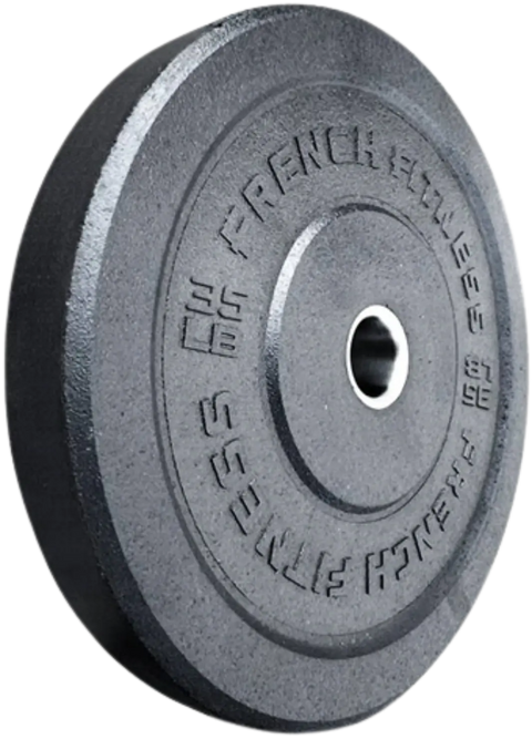 French Fitness Olympic Bumper Plate 35 lbs - Crumb Rubber (New)