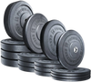French Fitness Olympic Bumper Plate Set 380 lbs - Crumb Rubber (New)