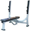 French Fitness Olympic Bumper Plate Set w/7 ft Olympic Bar 415 lbs + Bench - Crumb Rubber (New) Image 4