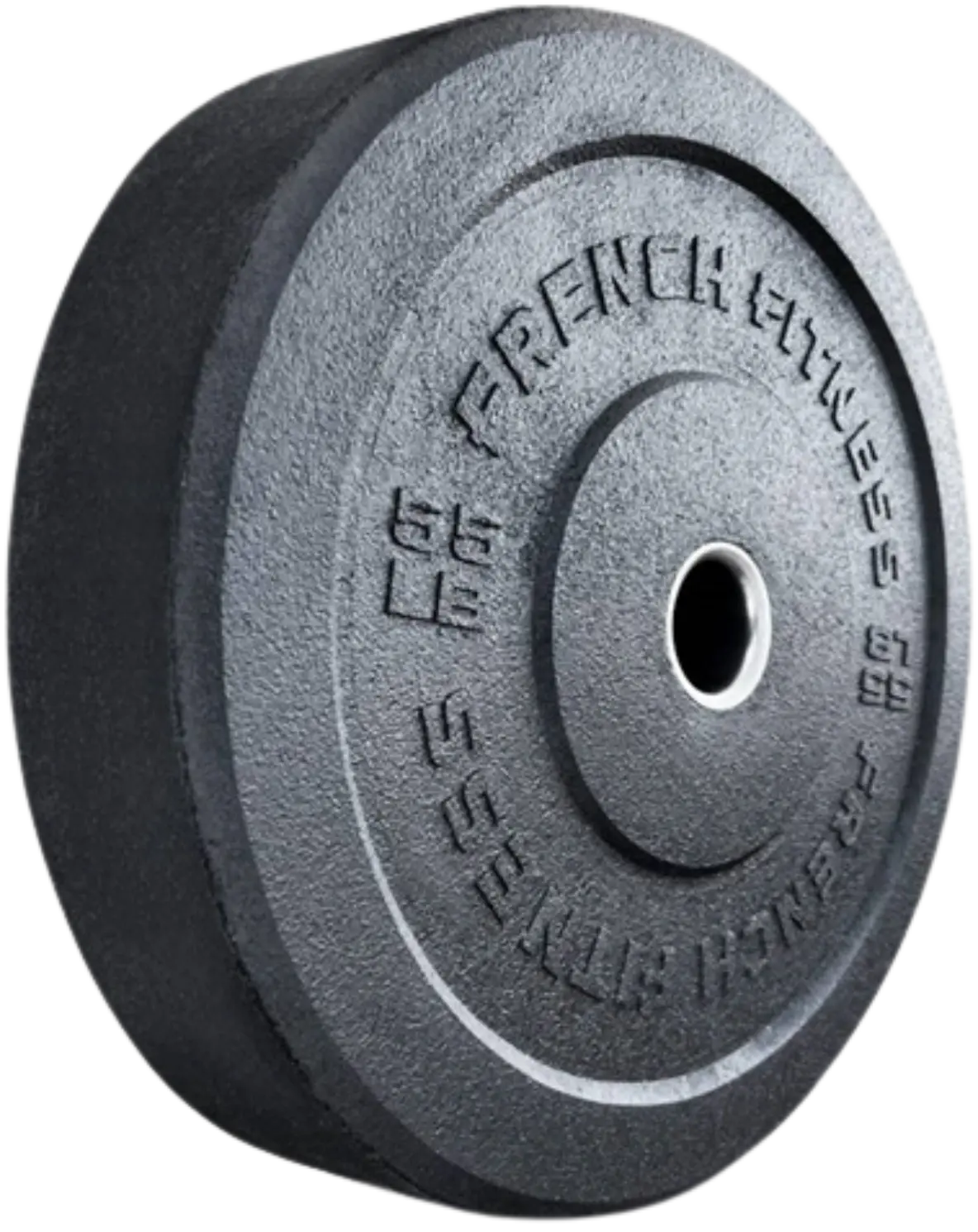 French Fitness Olympic Bumper Plate 55 lbs - Crumb Rubber (New)