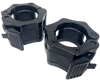 French Fitness Black ABS Olympic Jaw Lock Collars / Clamps (Pair) (New)