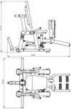 French Fitness Marin Hip Abductor / Adductor Plate Loaded (New) Image 2