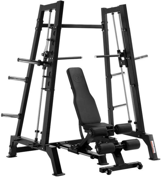 French Fitness Smith Machine with Adjustable Bench