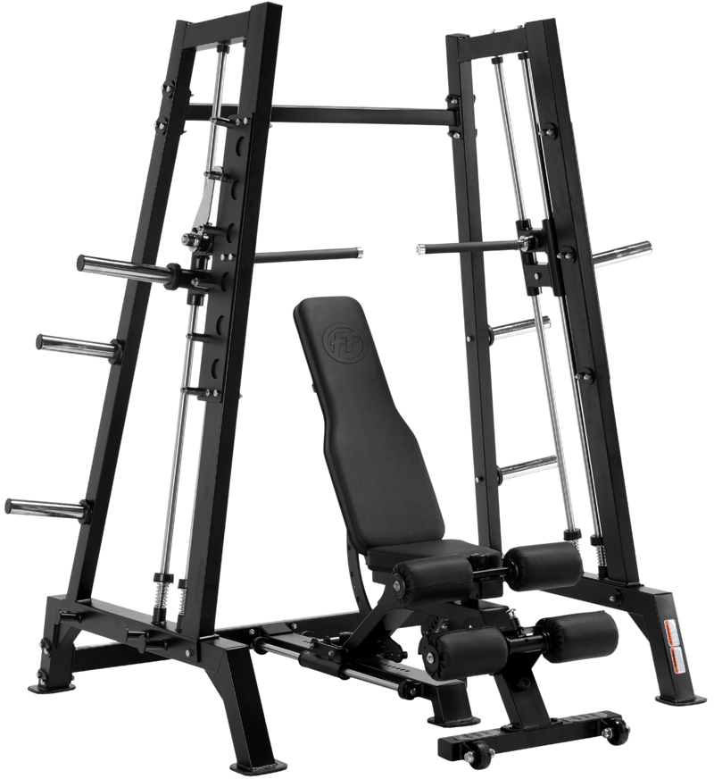 French Fitness Power Smith Dual System Converging Bench Press Combo Plate Loaded (New) Image