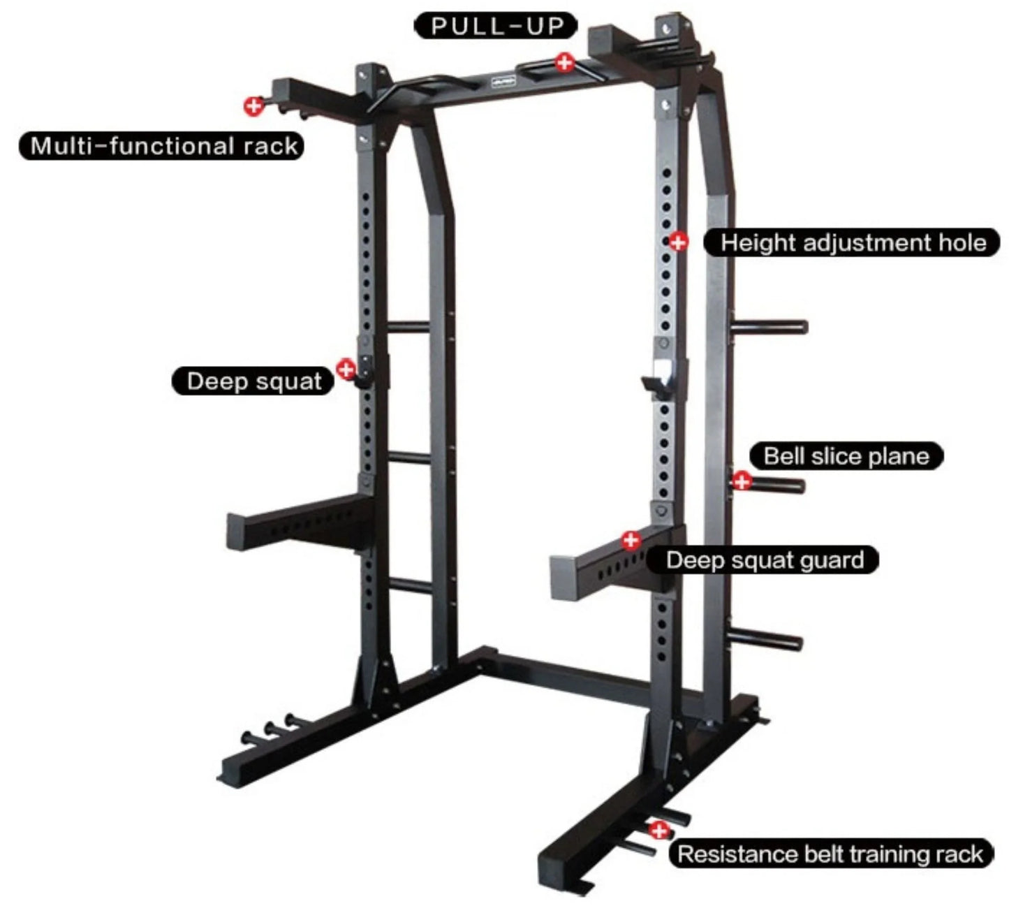 French Fitness R8 Half Cage / Squat Rack (New)