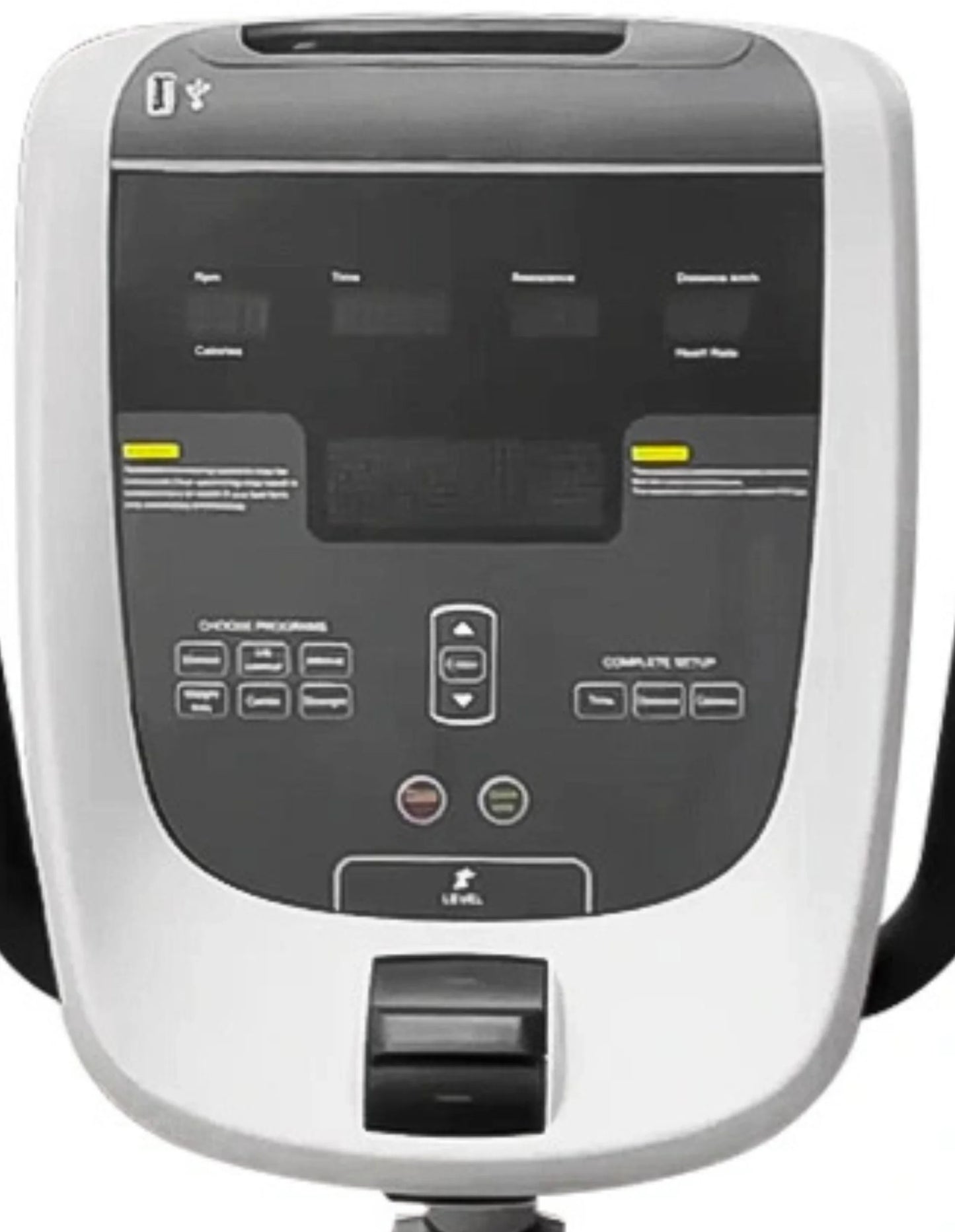 French Fitness RB500 Commercial Recumbent Bike - Console View