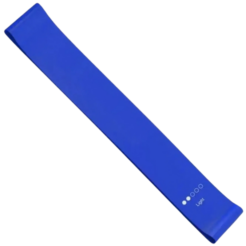 French Fitness Mini Resistance Bands Exercise Loop 600mm x 50mm - Blue (10-15 lbs) (New)