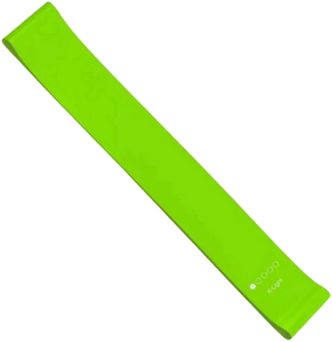 French Fitness Mini Resistance Bands Exercise Loop 600mm x 50mm - Green (5-10 lbs) (New)