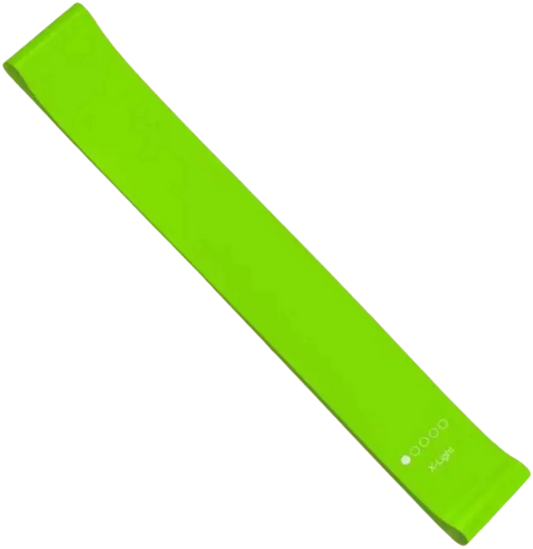 French Fitness Mini Resistance Bands Exercise Loop 600mm x 50mm - Green (5-10 lbs) (New)
