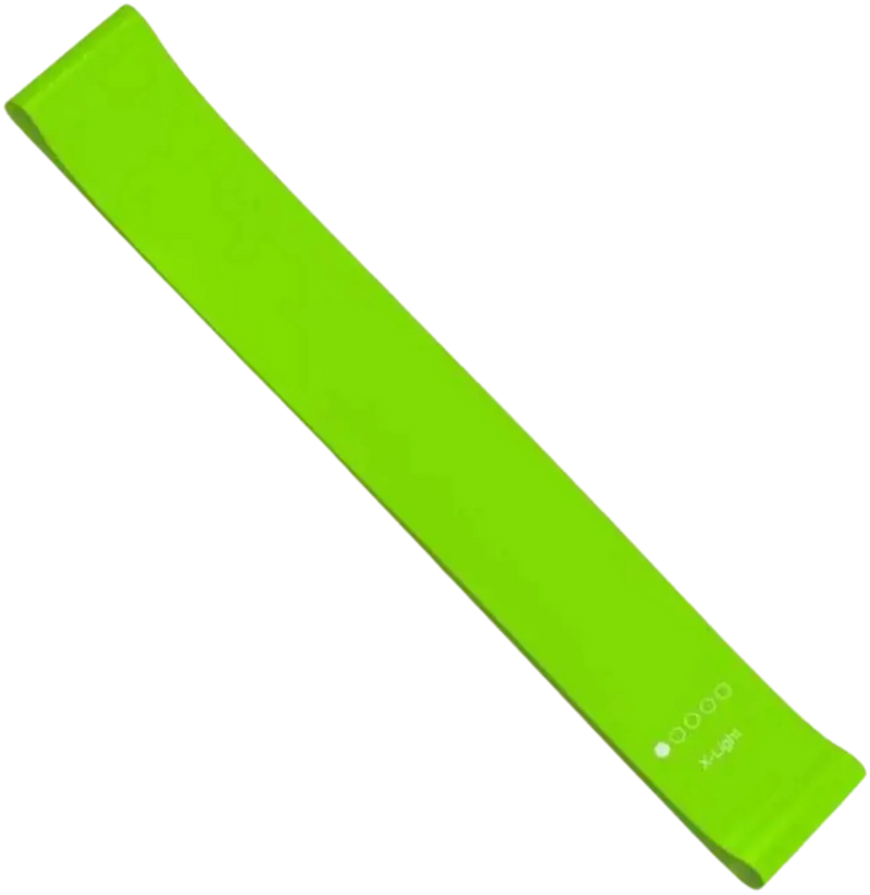 French Fitness Mini Resistance Bands Exercise Loop 600mm x 50mm - Green (5-10 lbs) (New)