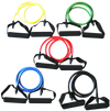 French Fitness Resistance Band Set of 5 w/Handles (New) Image