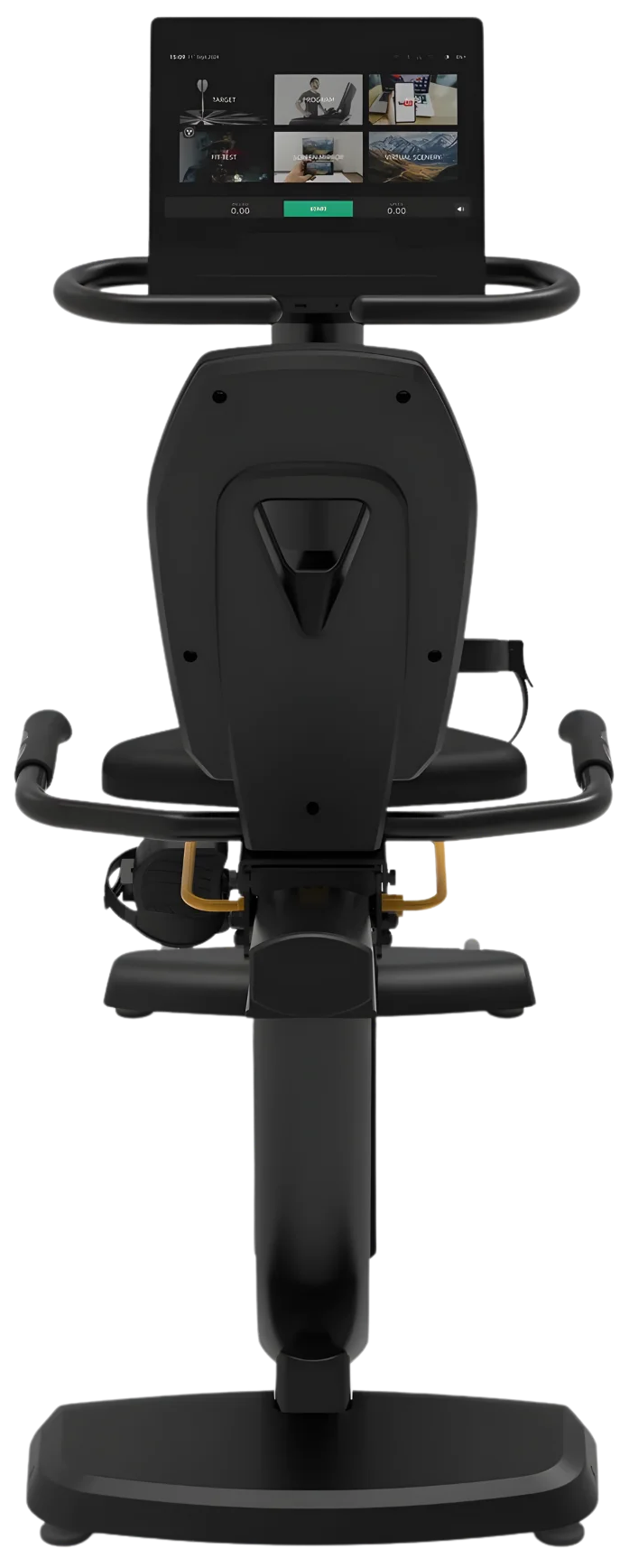 French Fitness RB620T Recumbent Bike w/15" Touch Console - Back View