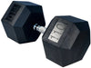 French Fitness Rubber Coated Hex Dumbbell Set 105-120 lbs (New) Image 3