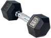 French Fitness Rubber Coated Hex Dumbbell 15 lbs - Single (New)