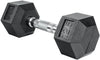 French Fitness Rubber Coated Hex Dumbbell Set 2.5-22.5 lbs - 5 Pair (New) Image 4