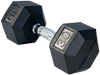 French Fitness Rubber Coated Hex Dumbbell 30 lbs - Single (New)