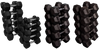 French Fitness Rubber Coated Hex Dumbbell Set 5-100 lbs (New) Image
