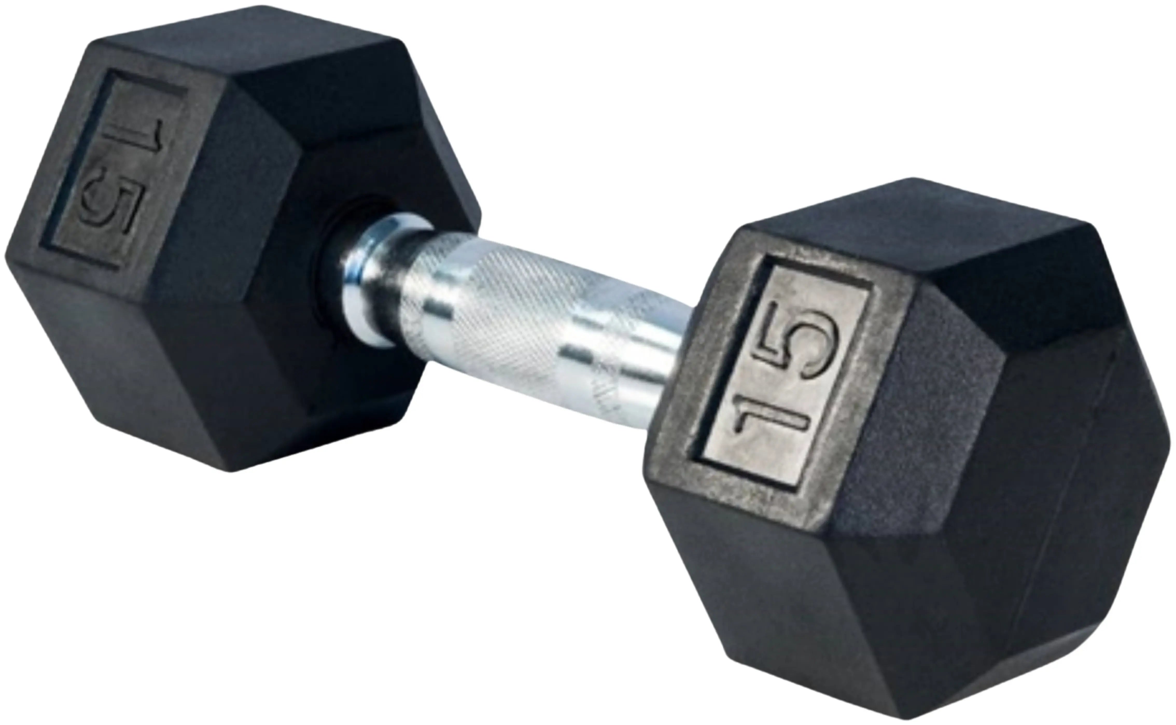 French Fitness Rubber Coated Hex Dumbbell Set 5-100 lbs (New)
