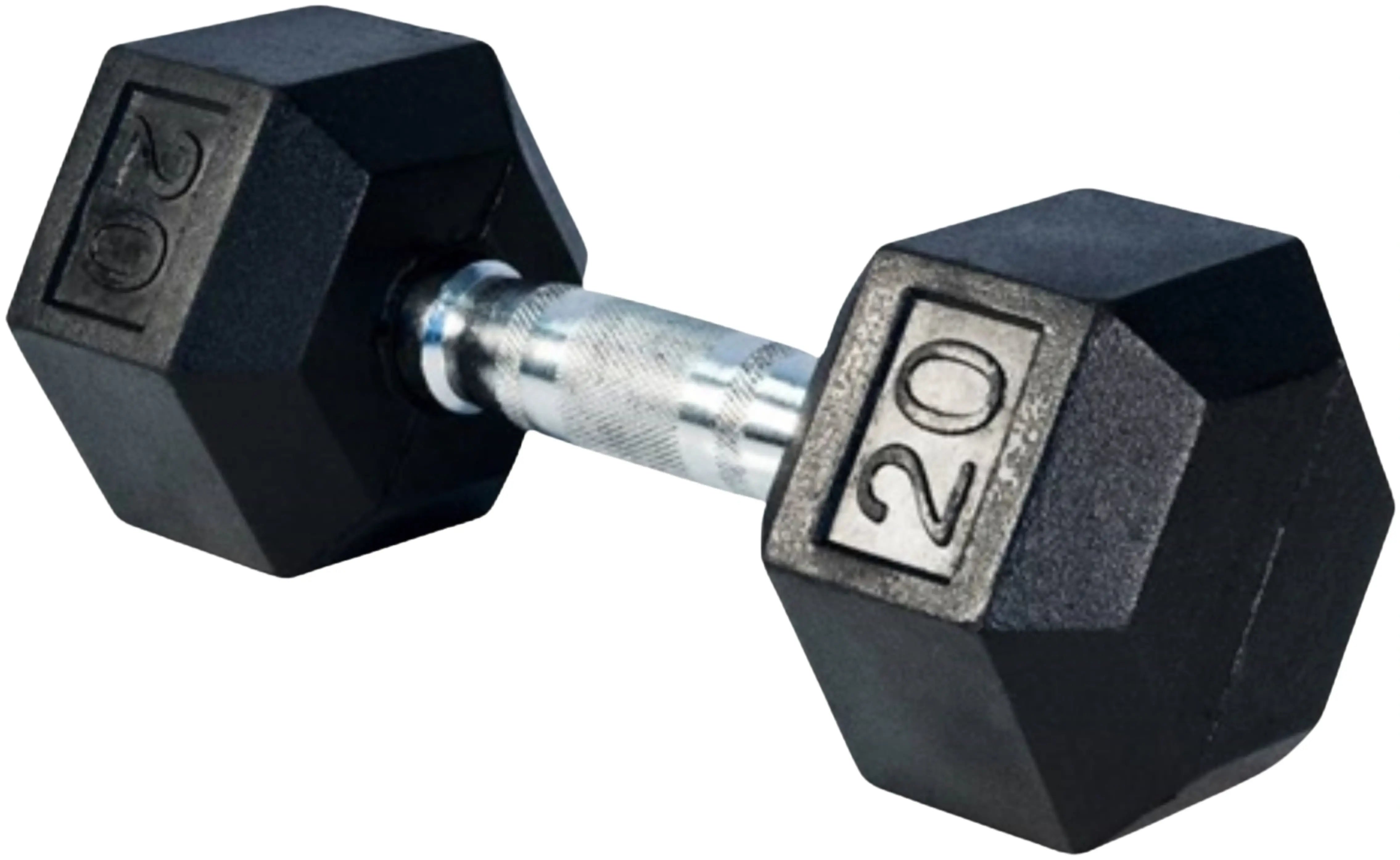 French Fitness Rubber Coated Hex Dumbbell Set 5-100 lbs (New)
