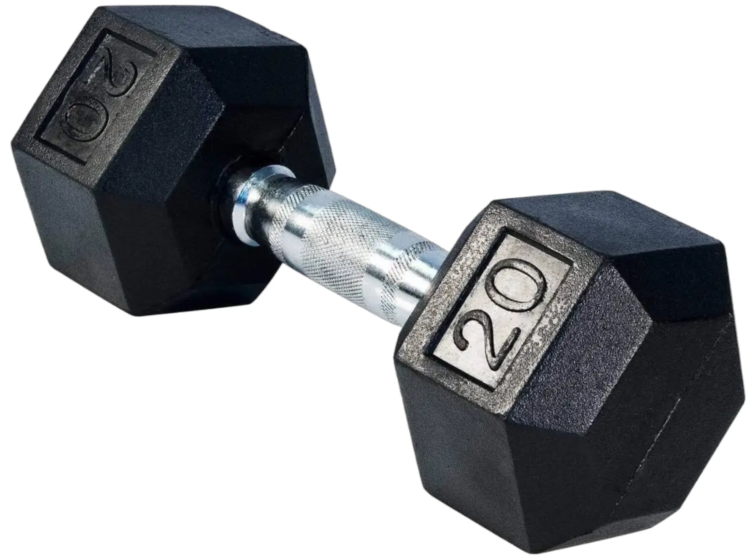 French Fitness Rubber Coated Hex Dumbbell Set 5-50 lbs (New)