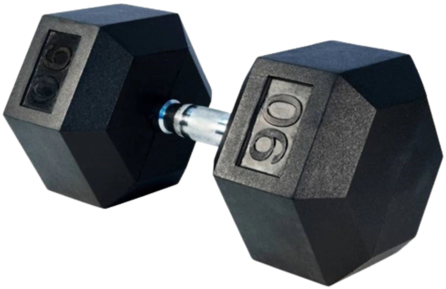 French Fitness Rubber Coated Hex Dumbbell Set 55-100 lbs (New)