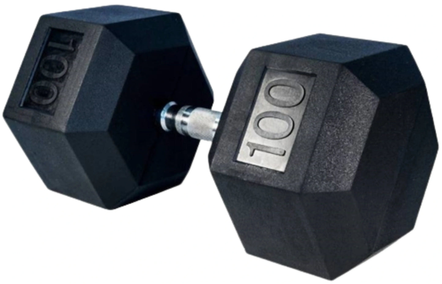 French Fitness Rubber Coated Hex Dumbbell Set 55-100 lbs (New)