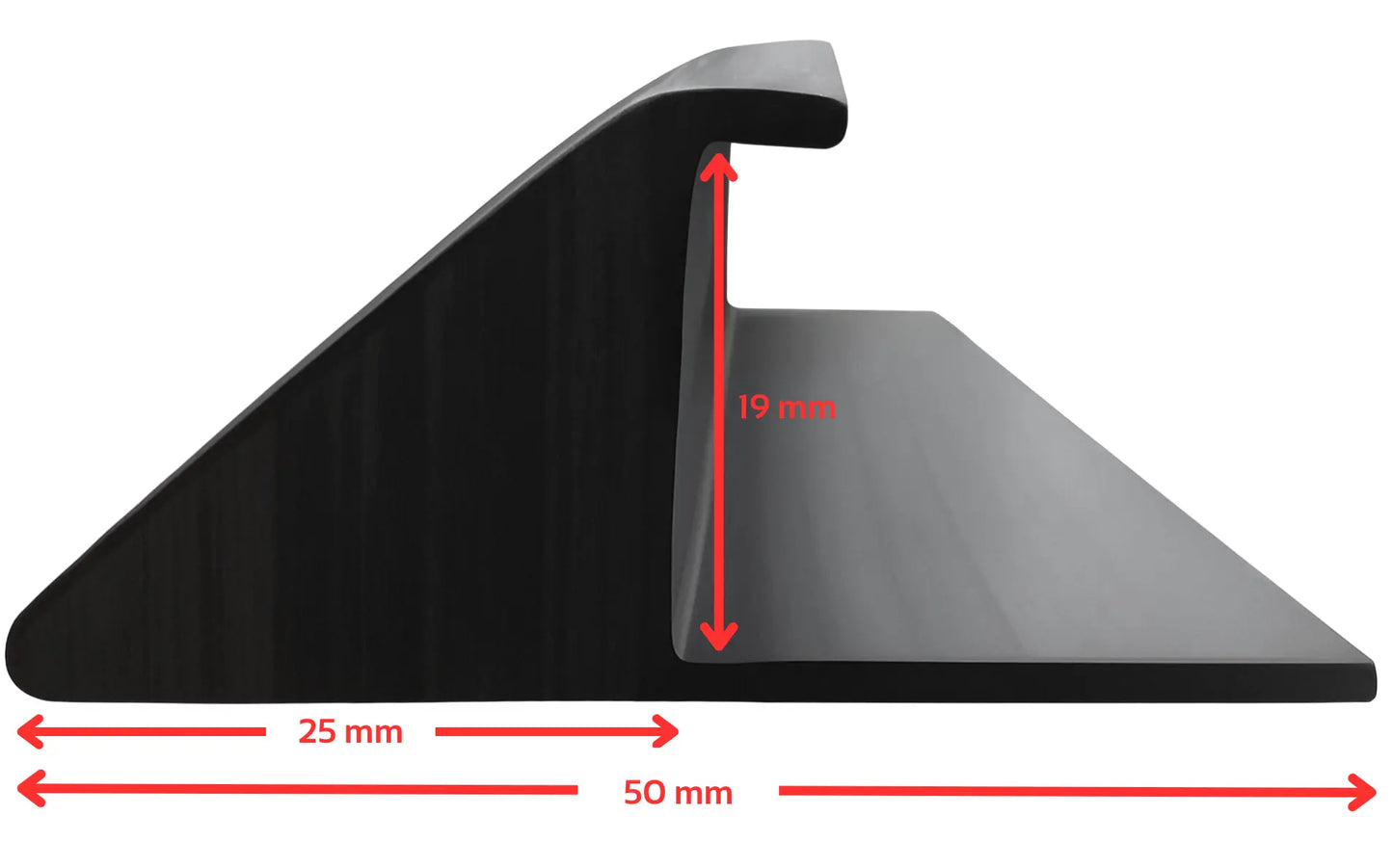 French Fitness Rubber Flooring Ramps Beveled Edge Transition Strip 19mm (New)