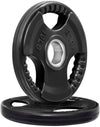 French Fitness Rubber Grip Olympic Weight Plate Set 170 lbs (New)