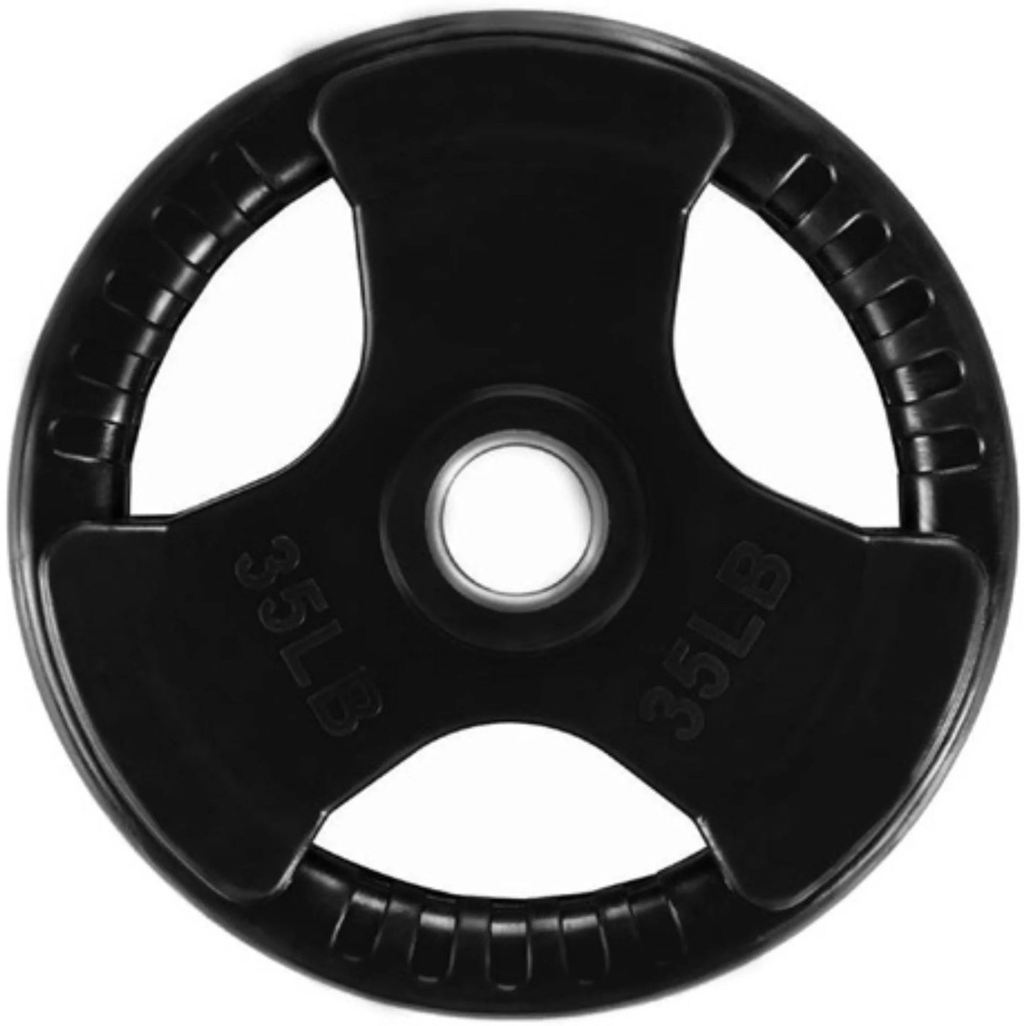 French Fitness Rubber Grip Olympic Weight Plate Set 190 lbs (New)