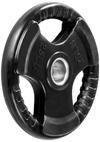 French Fitness Rubber Grip Olympic Plate 25 lbs Black (New)