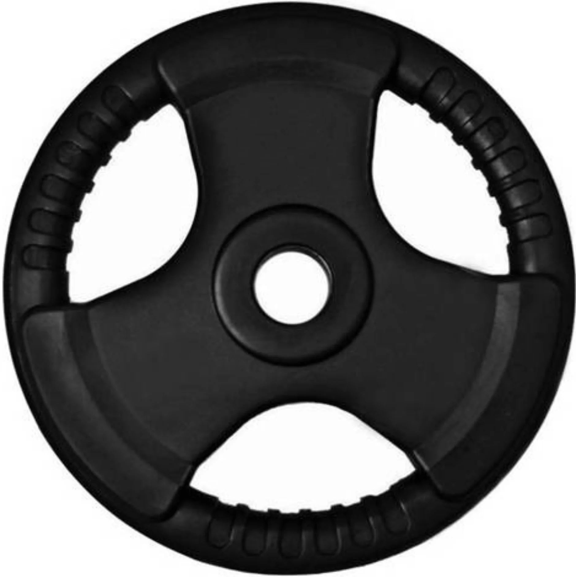 French Fitness Rubber Grip Olympic Weight Plate Set 260 lbs (New)