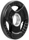 French Fitness Rubber Grip Olympic Plate 5 lbs Black (New)