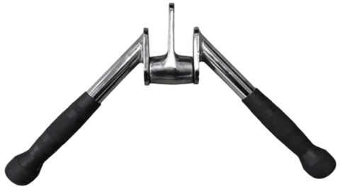 French Fitness Rubber Grip Triceps V Bar (New)