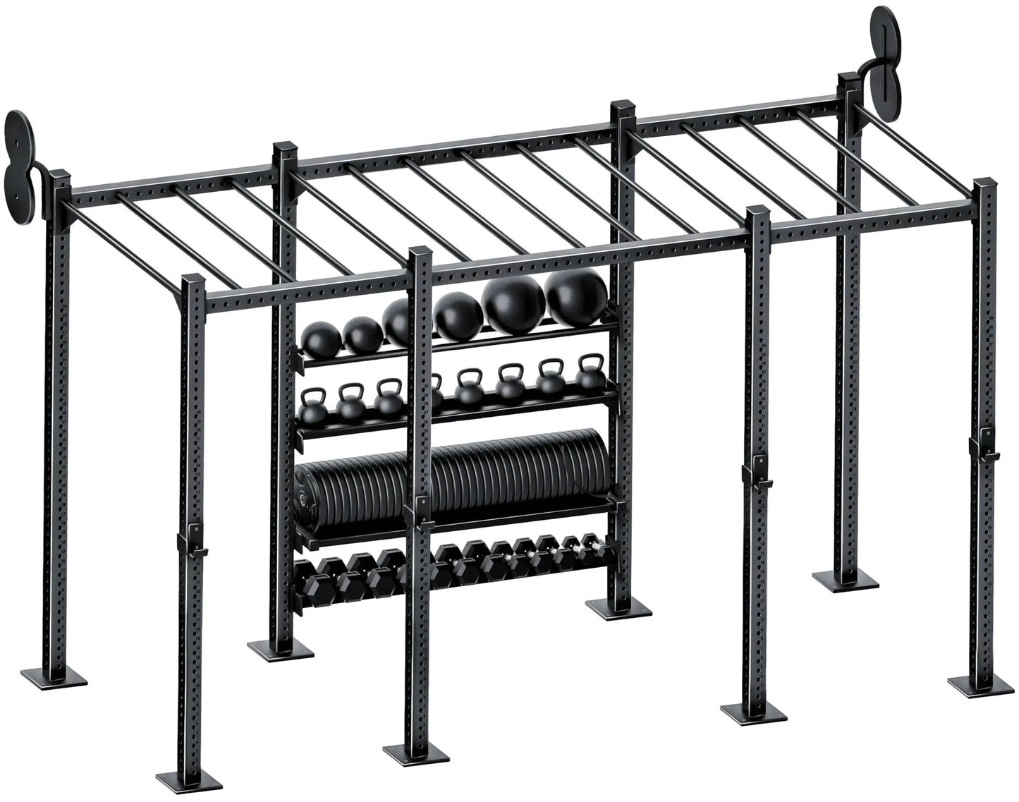 French Fitness Free Standing Rig & Rack System 20 (New)