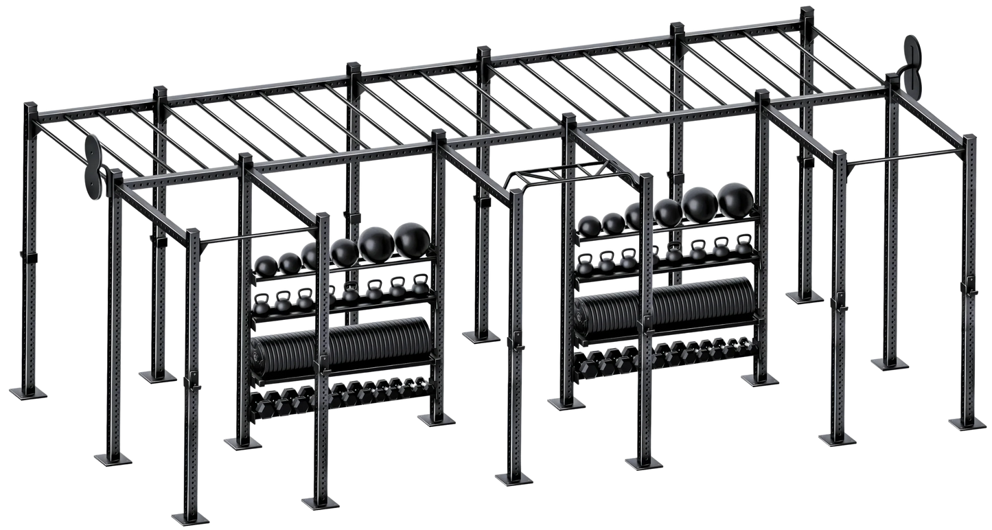 French Fitness Free Standing Rig & Rack System 21 (New) Image